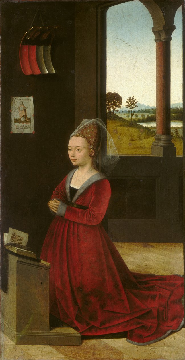 Retrato de um doador feminino, c.1455 de Petrus Christus