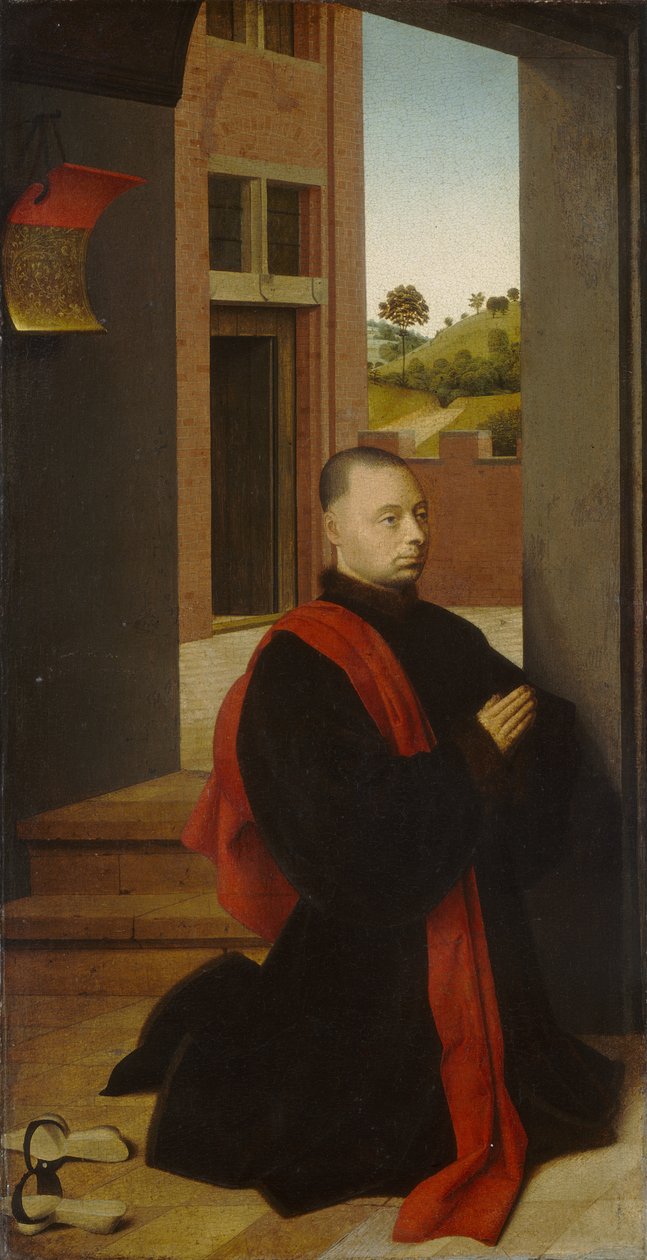 Retrato de um doador masculino, c.1455 de Petrus Christus