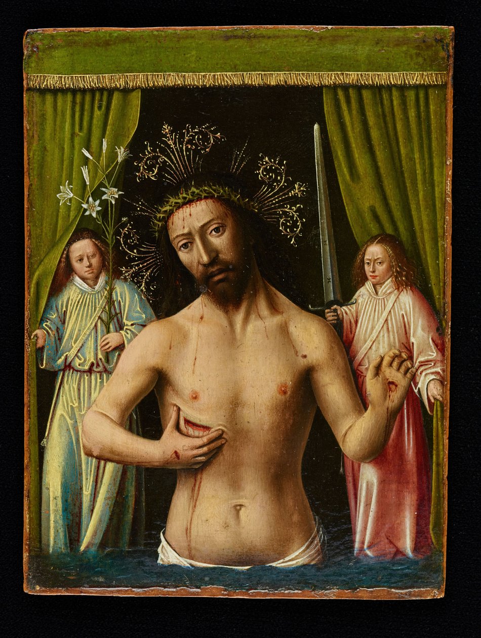 Cristo como o Homem de Dores, 1450. de Petrus Christus