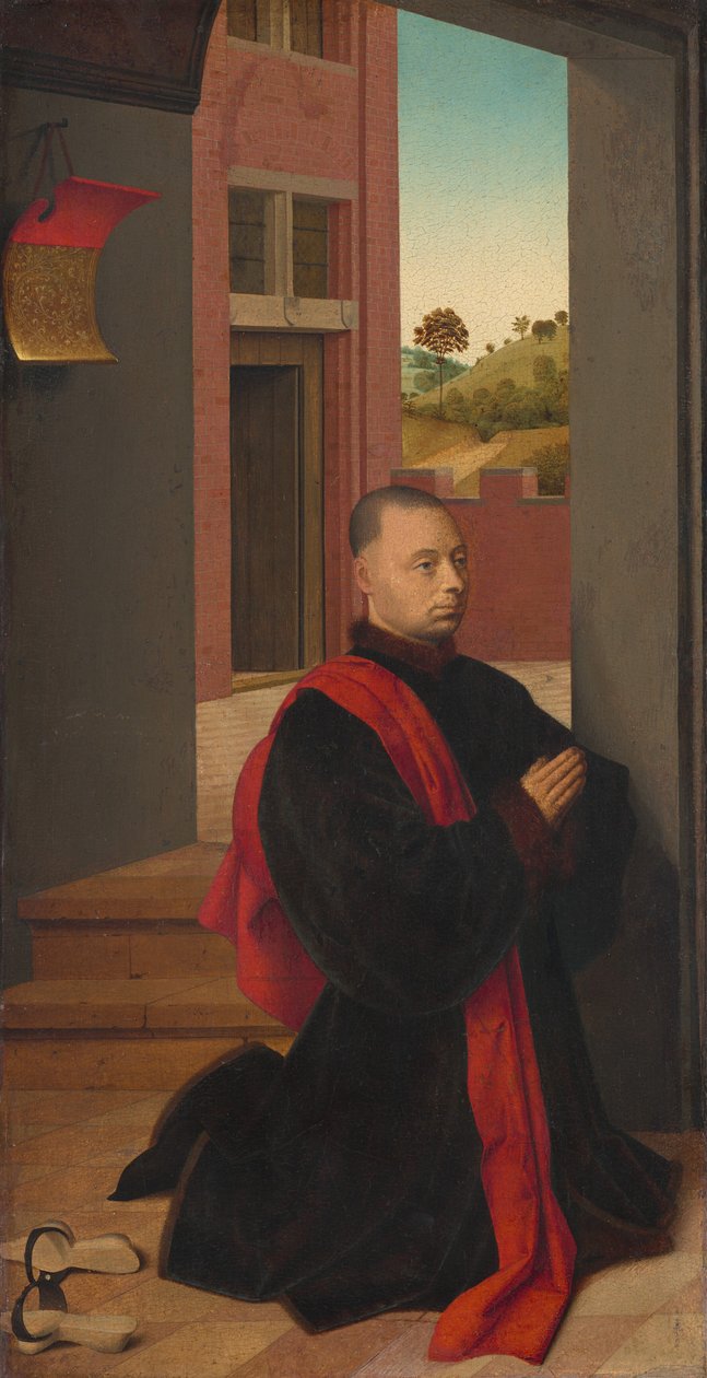 Retrato de um doador masculino, c. 1455. de Petrus Christus