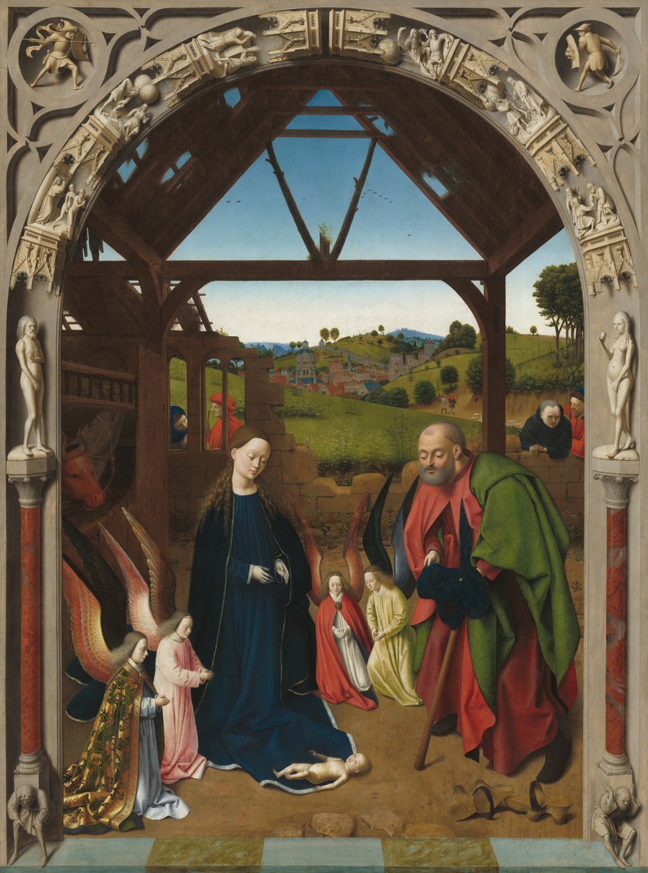 A Natividade, c. 1450. de Petrus Christus