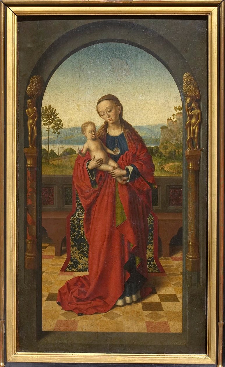 Virgem e Menino, c. 1450. de Petrus Christus