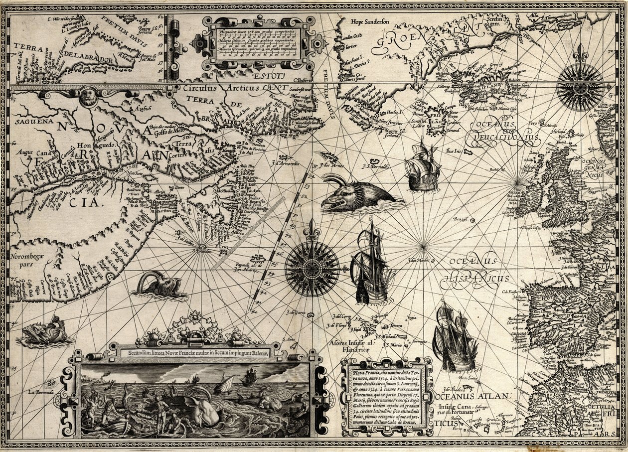 Nova França de Petrus & Doetichum Jan van younger & Claesz Cornelius & Meyn David de (16th century Plancius