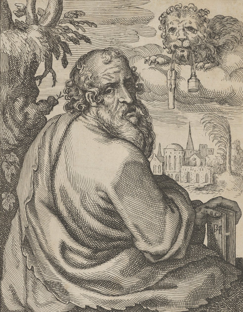 Marcos, de Os Quatro Evangelistas, 1610-20. de Petrus Feddes