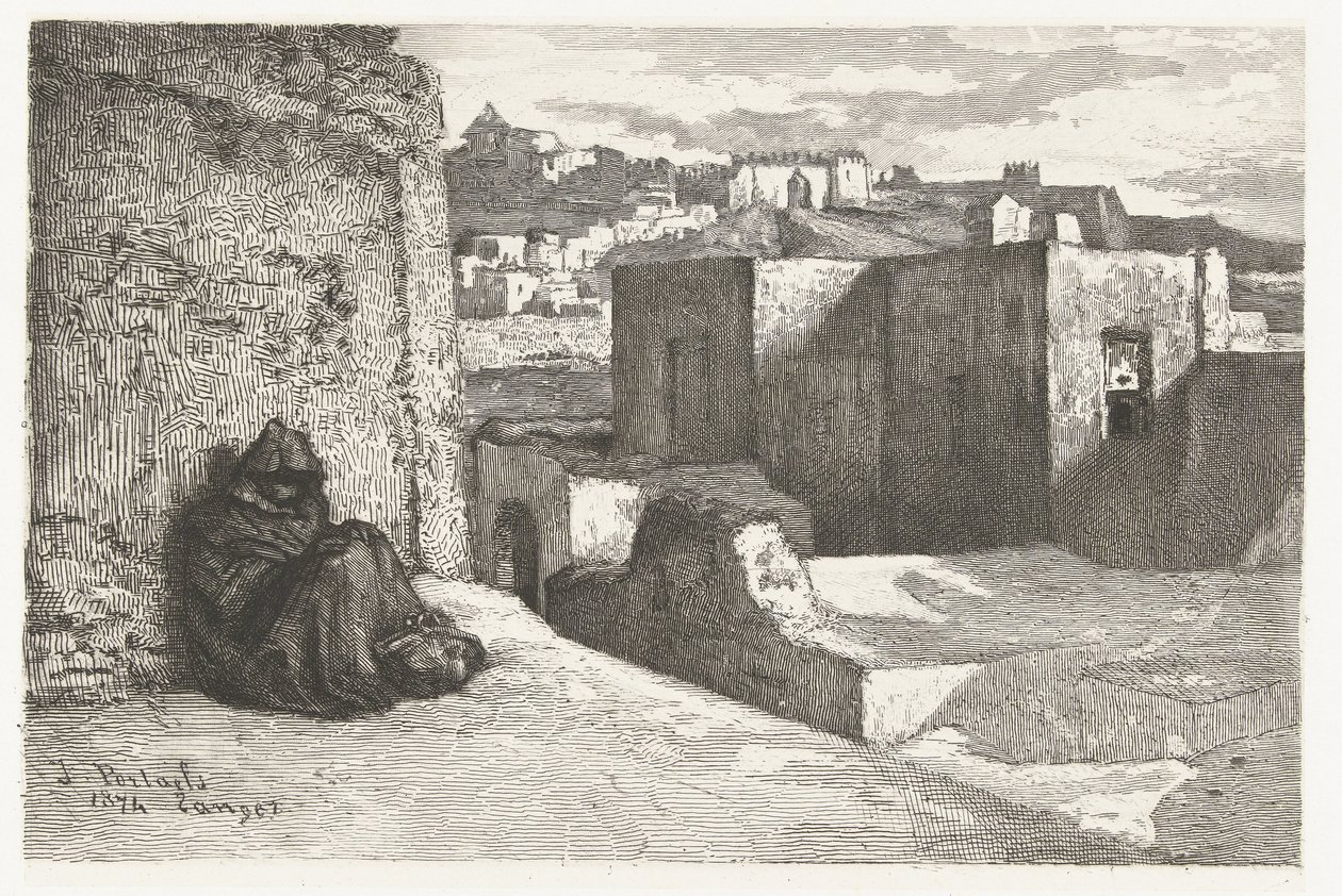 Vista de Tânger de Petrus Johannes Arendzen (attributed to)