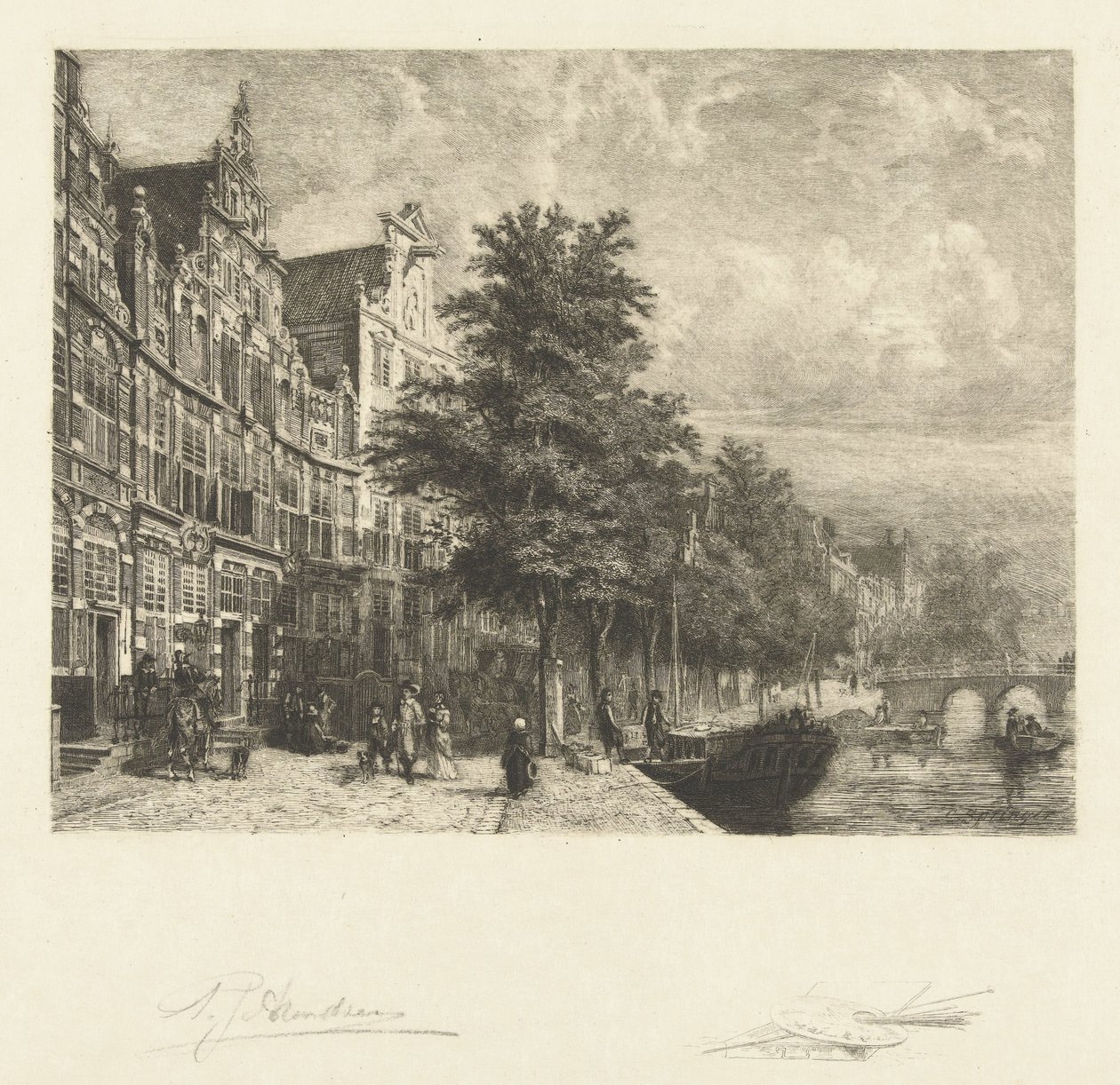 Vista da Herengracht de Petrus Johannes Arendzen