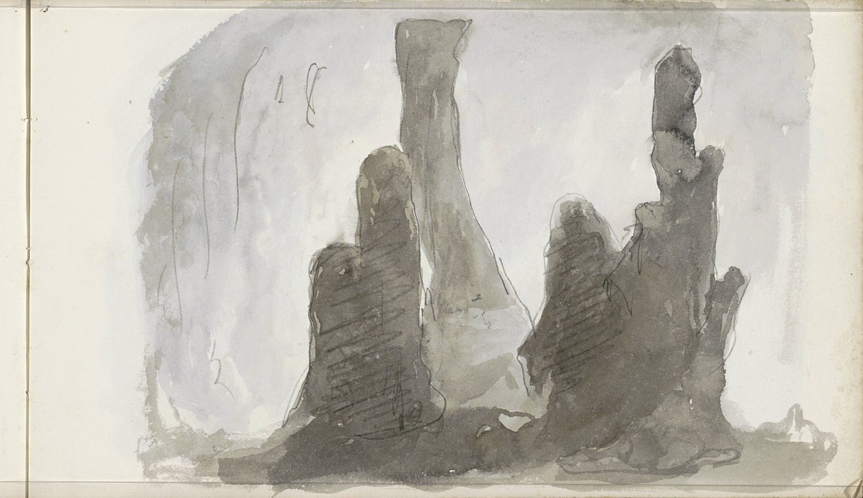 estalagmites de Petrus Johannes Schotel