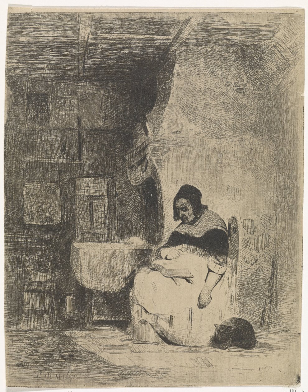 Mulher leitora de Petrus Marius Molijn