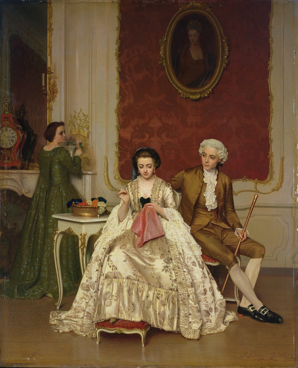 Ciúme, 1861 de Petrus Renier Hubertus Knarren