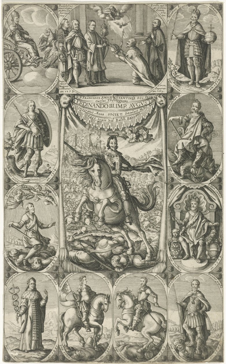 representação alegórica do imperador Fernando III de Petrus Rucholle