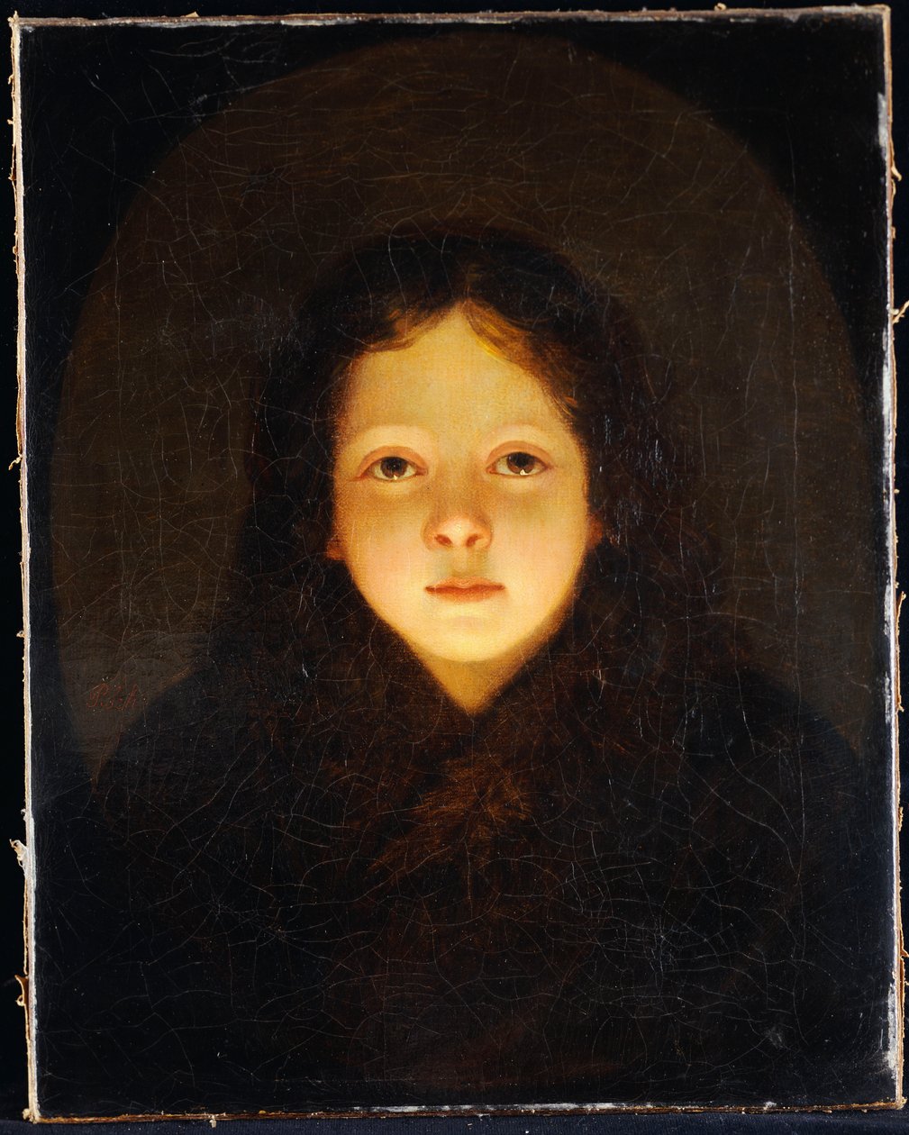 Uma menina, cabeça e ombros de Petrus van Schendel