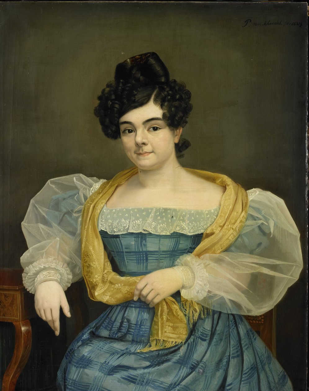 Retrato de Adriana Johanna van Wijck de Petrus van Schendel