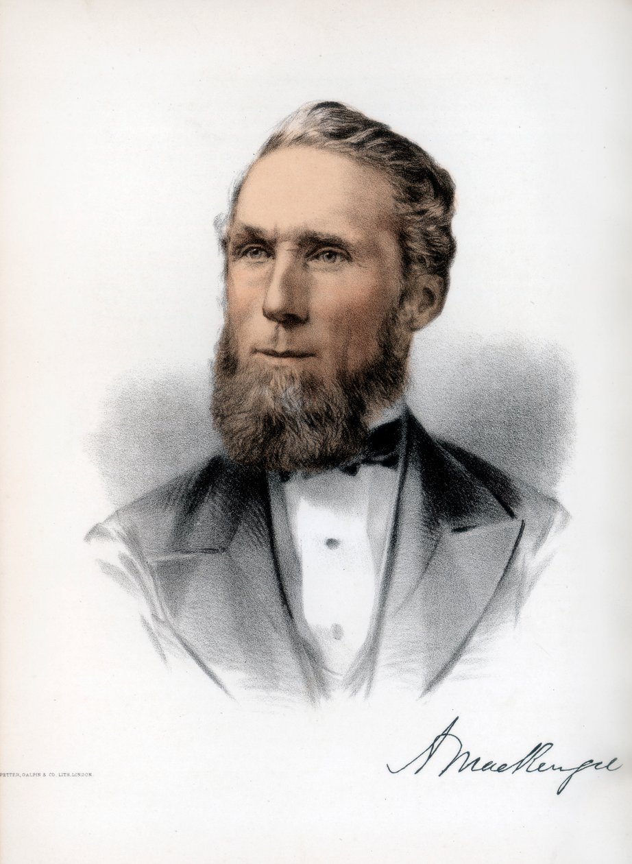 Alexander Mackenzie, segundo primeiro ministro do Canadá, c1890. de Petter and Galpin Cassell