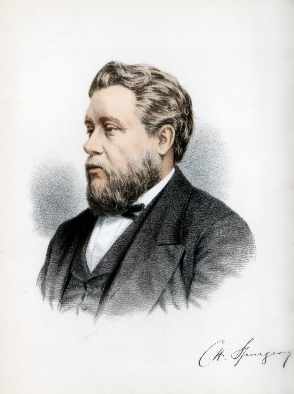 Charles Haddon Spurgeon, pregador batista britânico, c1890. de Petter and Galpin Cassell