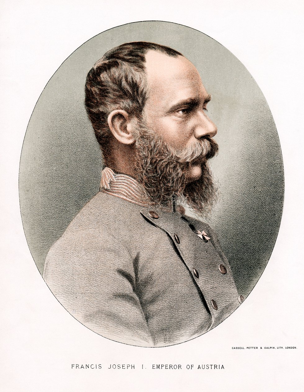 Franz Joseph, imperador da Áustria, c1880 de Petter and Galpin Cassell