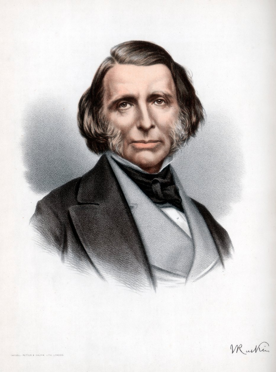 John Ruskin, autor britânico, poeta, artista e crítico, c1890. de Petter and Galpin Cassell