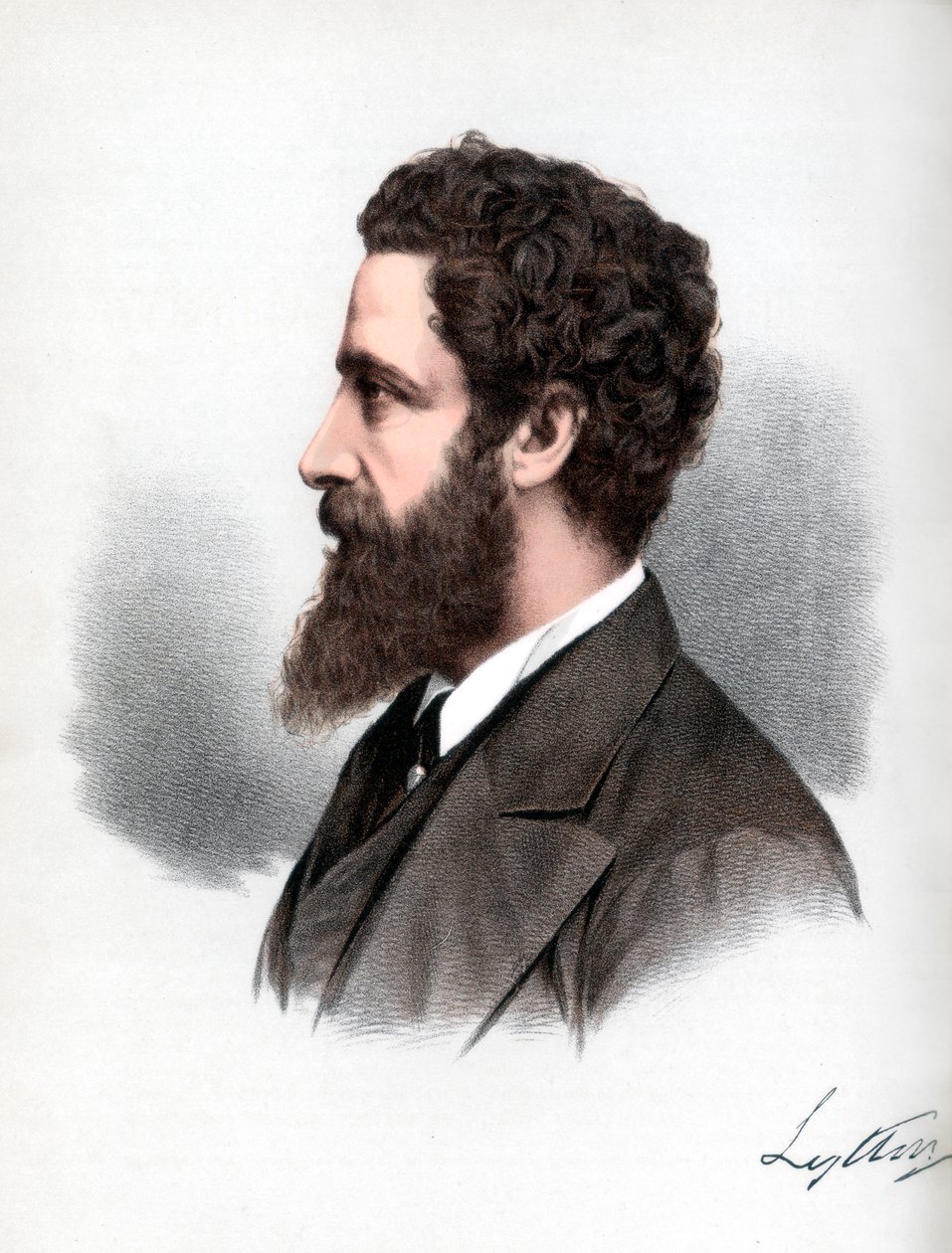 Robert Bulwer-Lytton, 1º conde de Lytton, poeta e estadista inglês, c1890. de Petter and Galpin Cassell