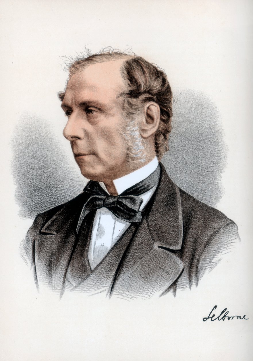 Roundell Palmer, 1º conde de Selborne, advogado britânico e político liberal, c1890. de Petter and Galpin Cassell