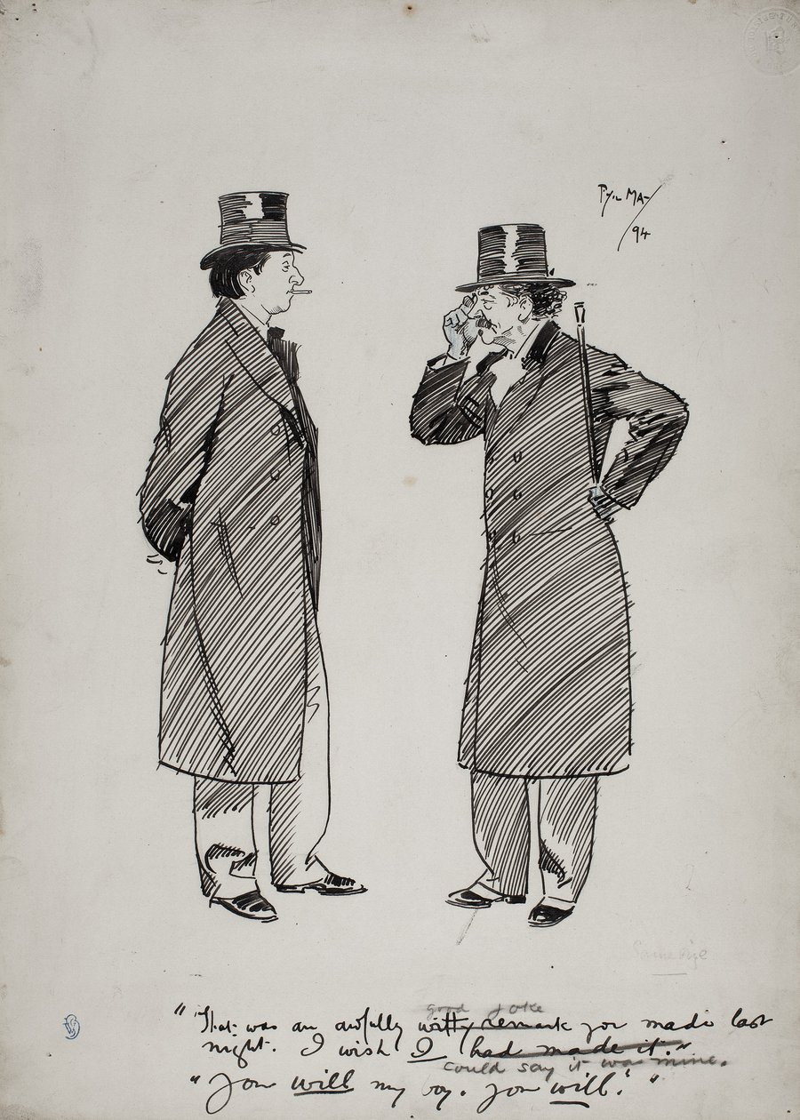 Oscar Wilde e Whistler de Phil May
