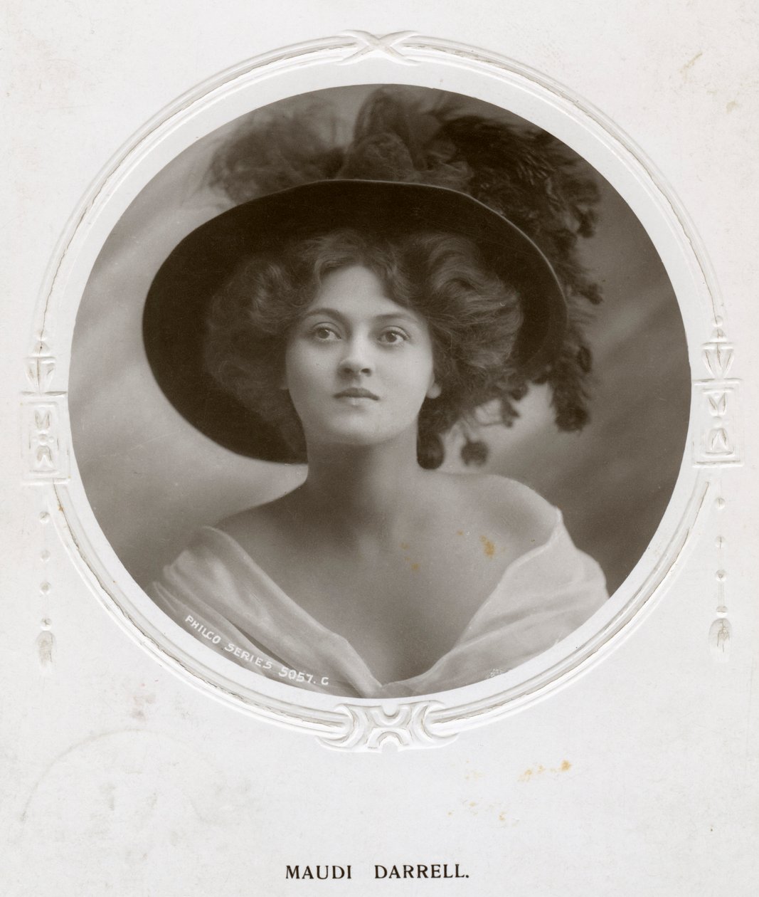 Maudi Darrell, atriz britânica, c1908. de Philco Publishing Company