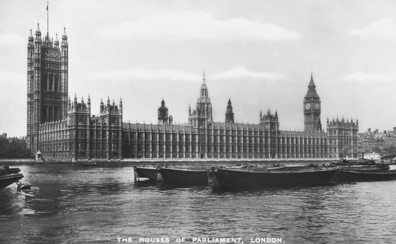 As Casas do Parlamento, Westminster, Londres, 1933. de Philco Publishing Company