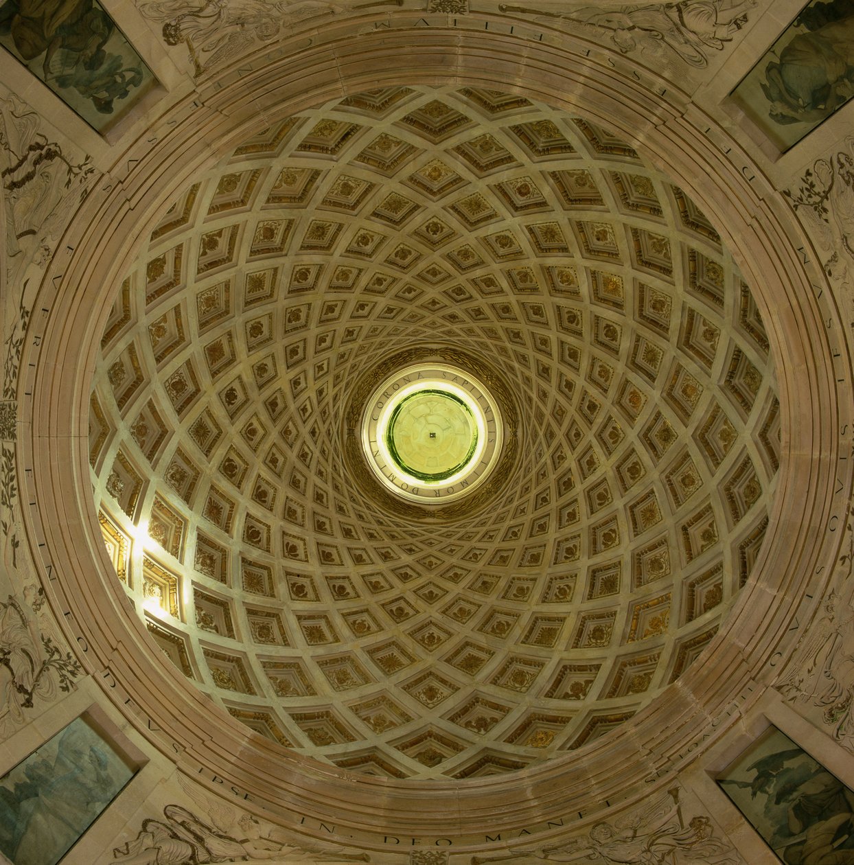 Tecto em caixotão da capela, c.1522 de Philibert Delorme