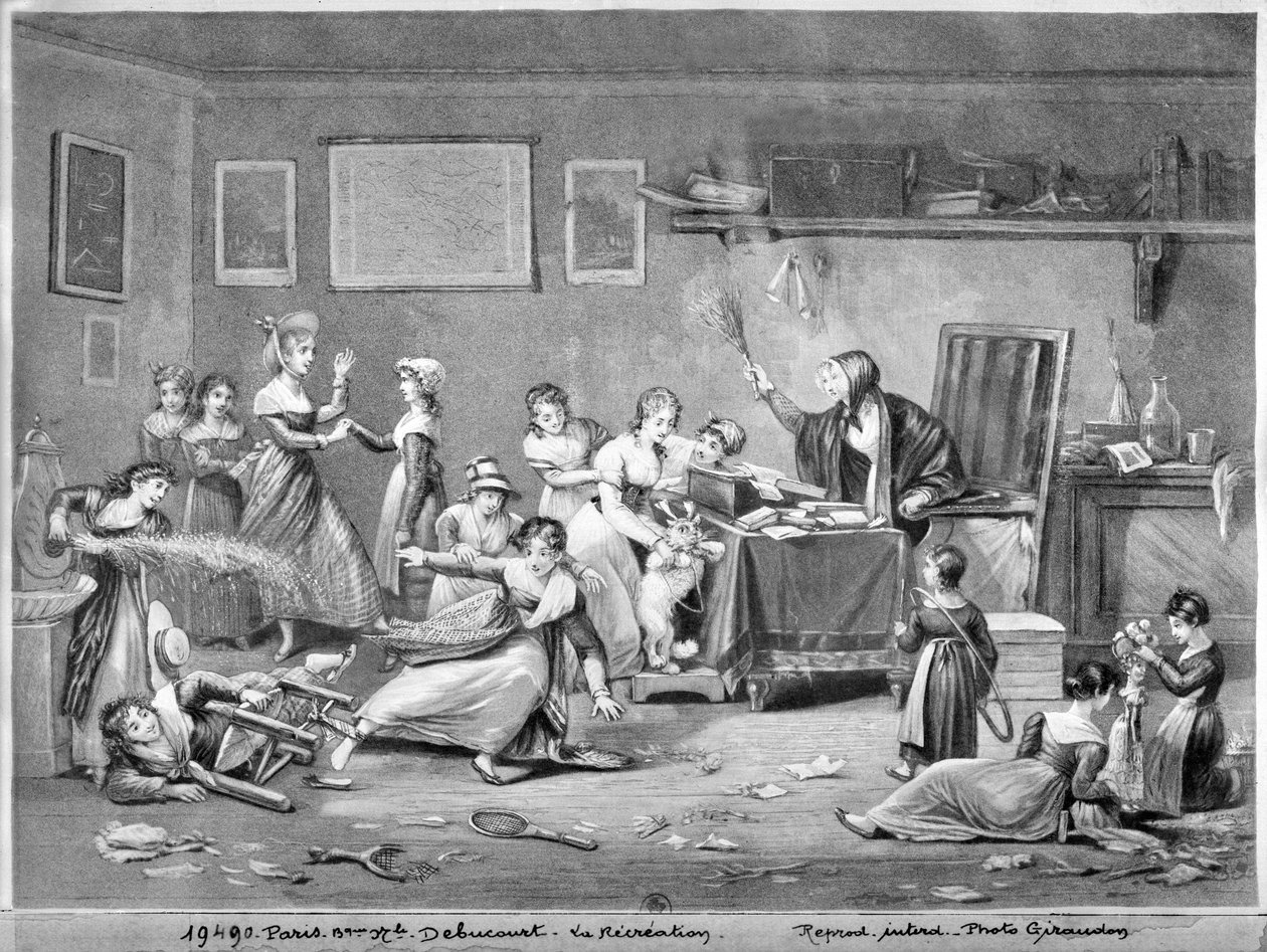 Tempo de pausa (aquatint) de Philibert Louis Debucourt