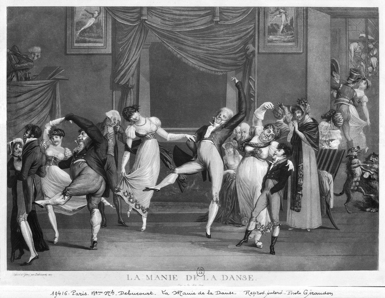 Mania de dança, 1809 de Philibert Louis Debucourt