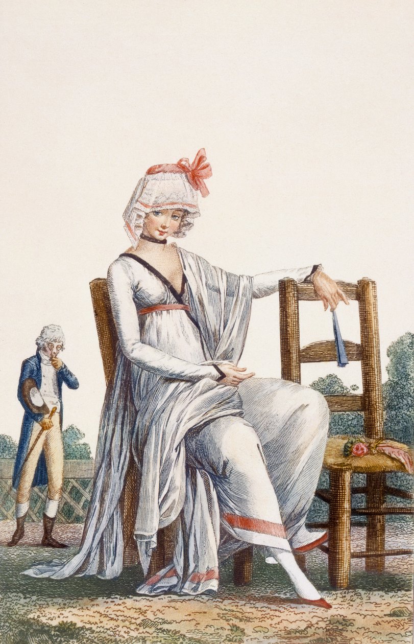 Vestido de passeio da senhora, 1800 de Philibert Louis Debucourt