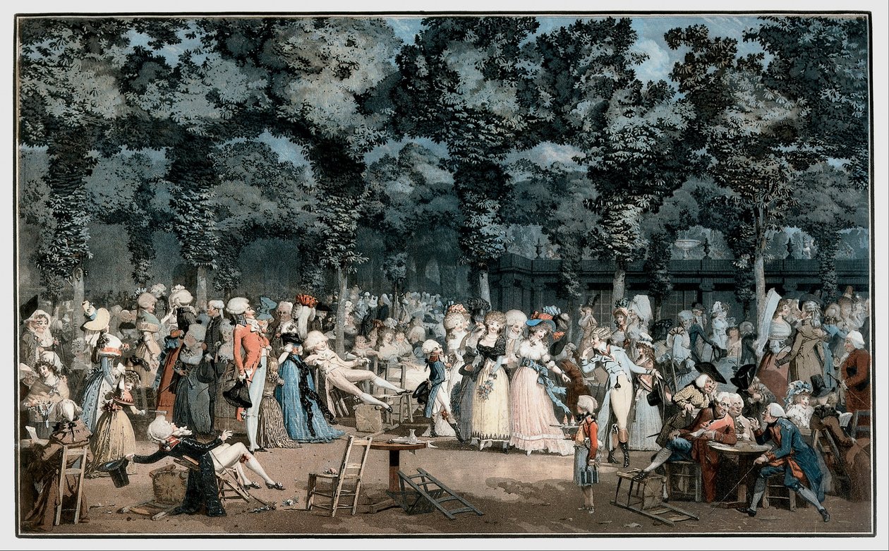 O passeio público de Philibert Louis Debucourt