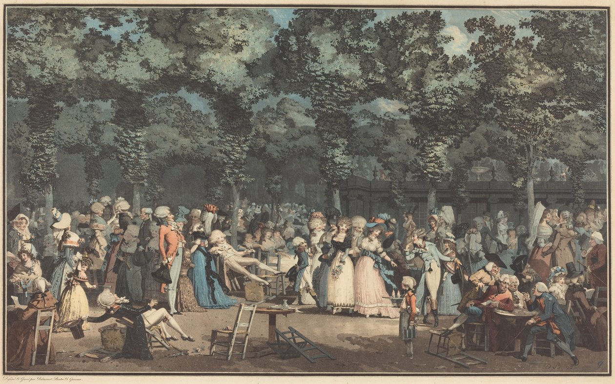 O passeio público de Philibert-Louis Debucourt