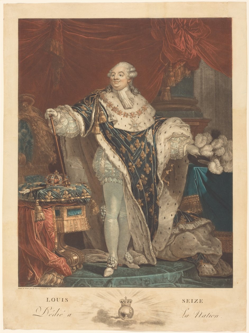 Luís XVI de Philibert-Louis Debucourt
