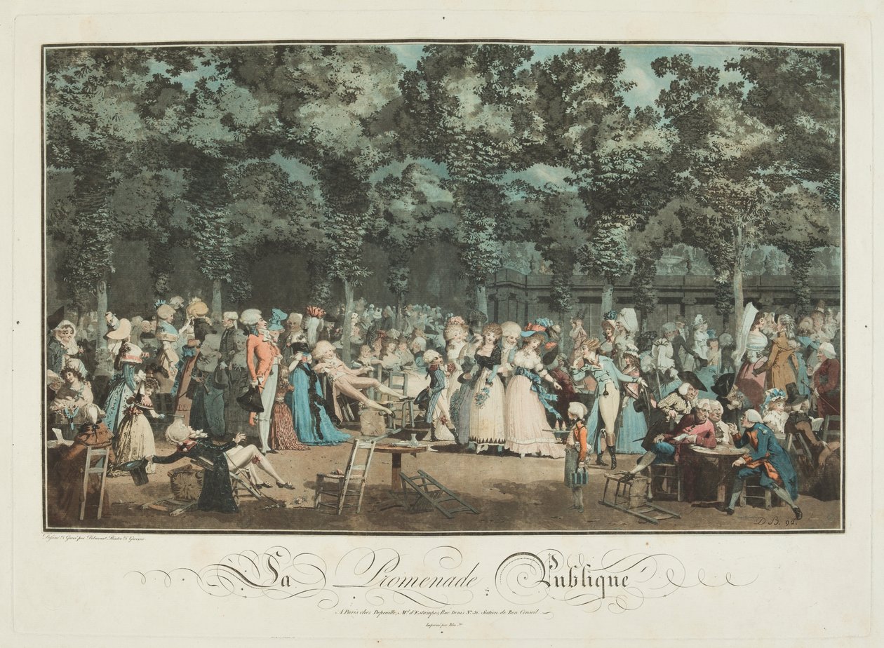 The Public Promenade de Philibert Louis Debucourt