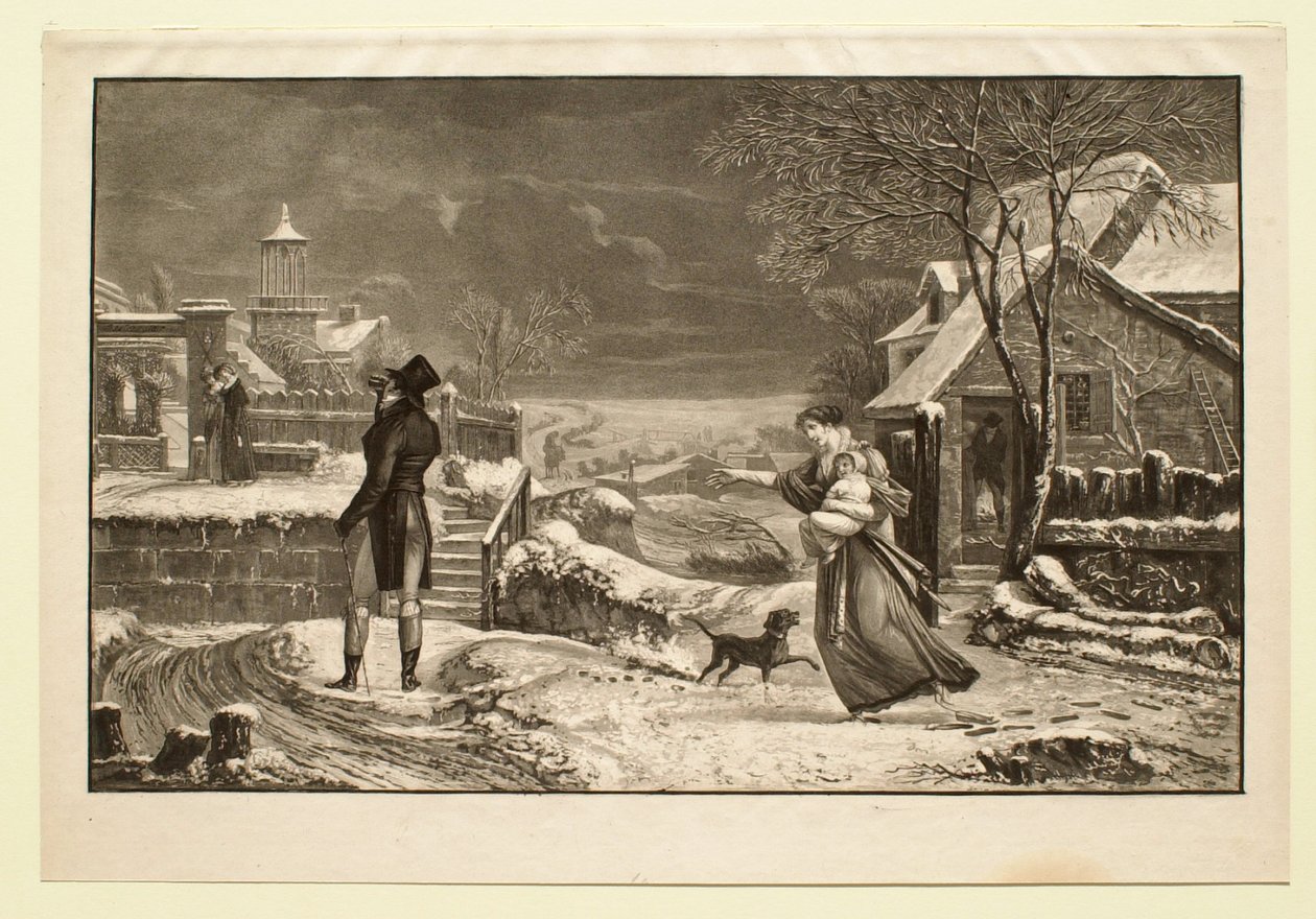 Inverno, ou O marido de Philibert-Louis Debucourt