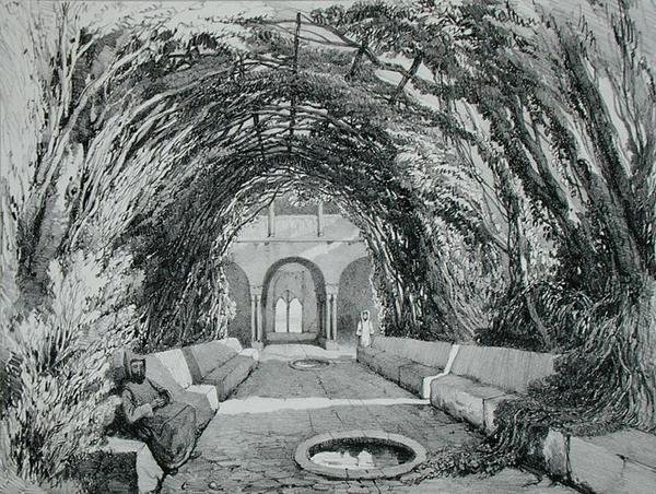 Piscinas no Jardim do Convento de São Domingo, Alhambra, Placa 6 de 