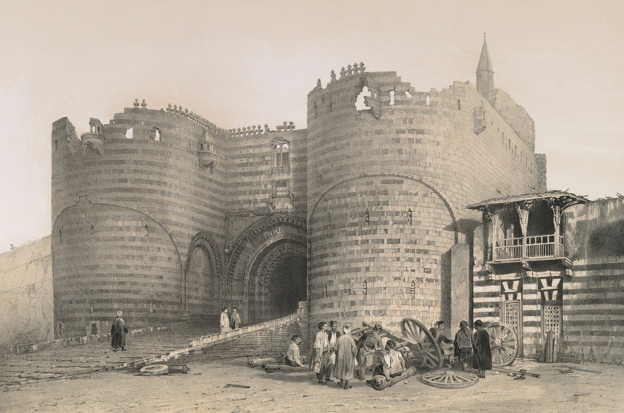 Portão da Cidadela de Saladino de Philibert Joseph Girault de Prangey