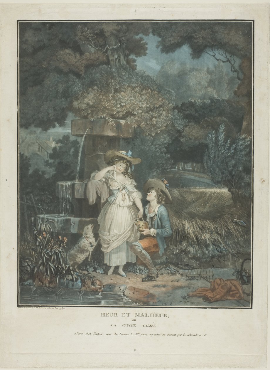 Boa sorte e azar de Philibert Louis Debucourt