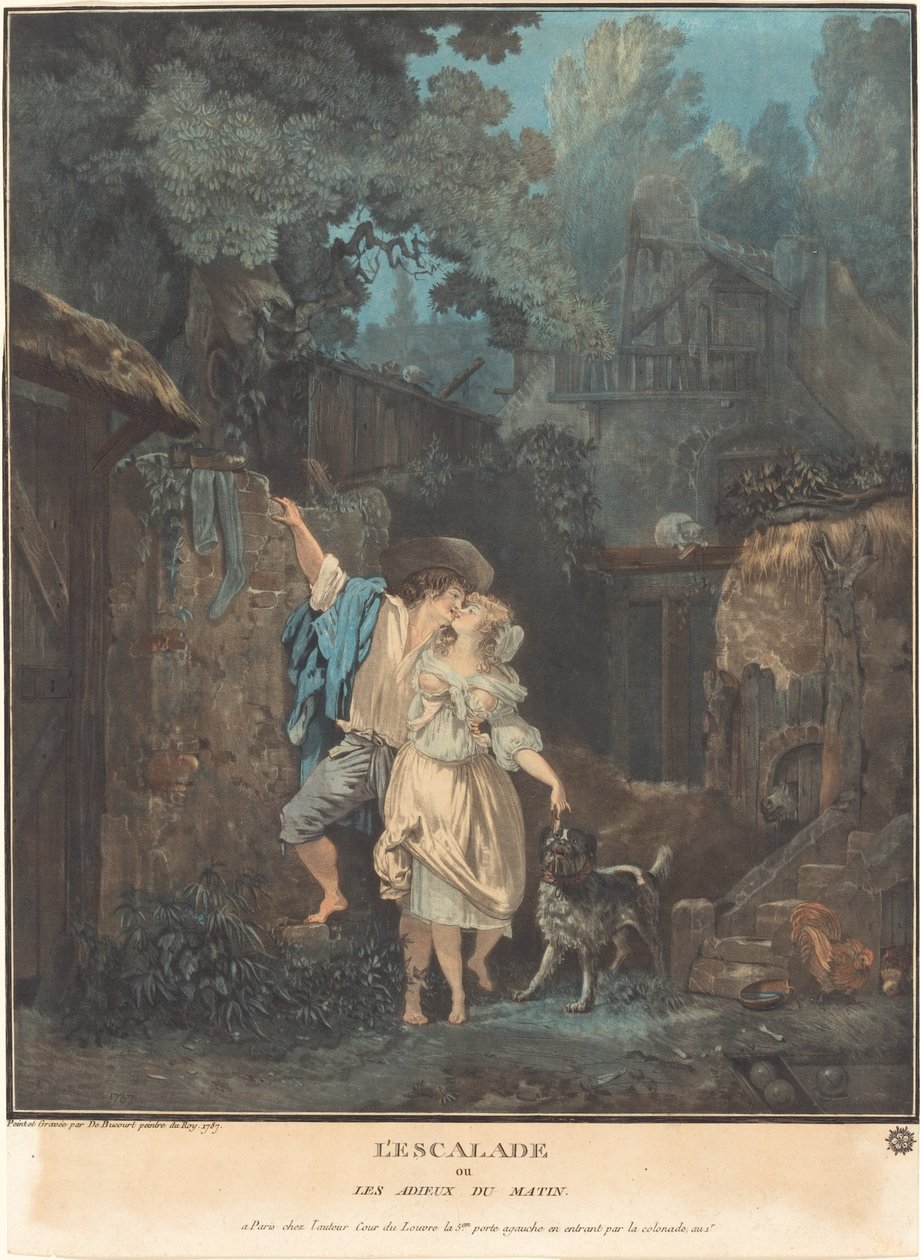 O Escalade, ou despedidas matinais de Philibert Louis Debucourt