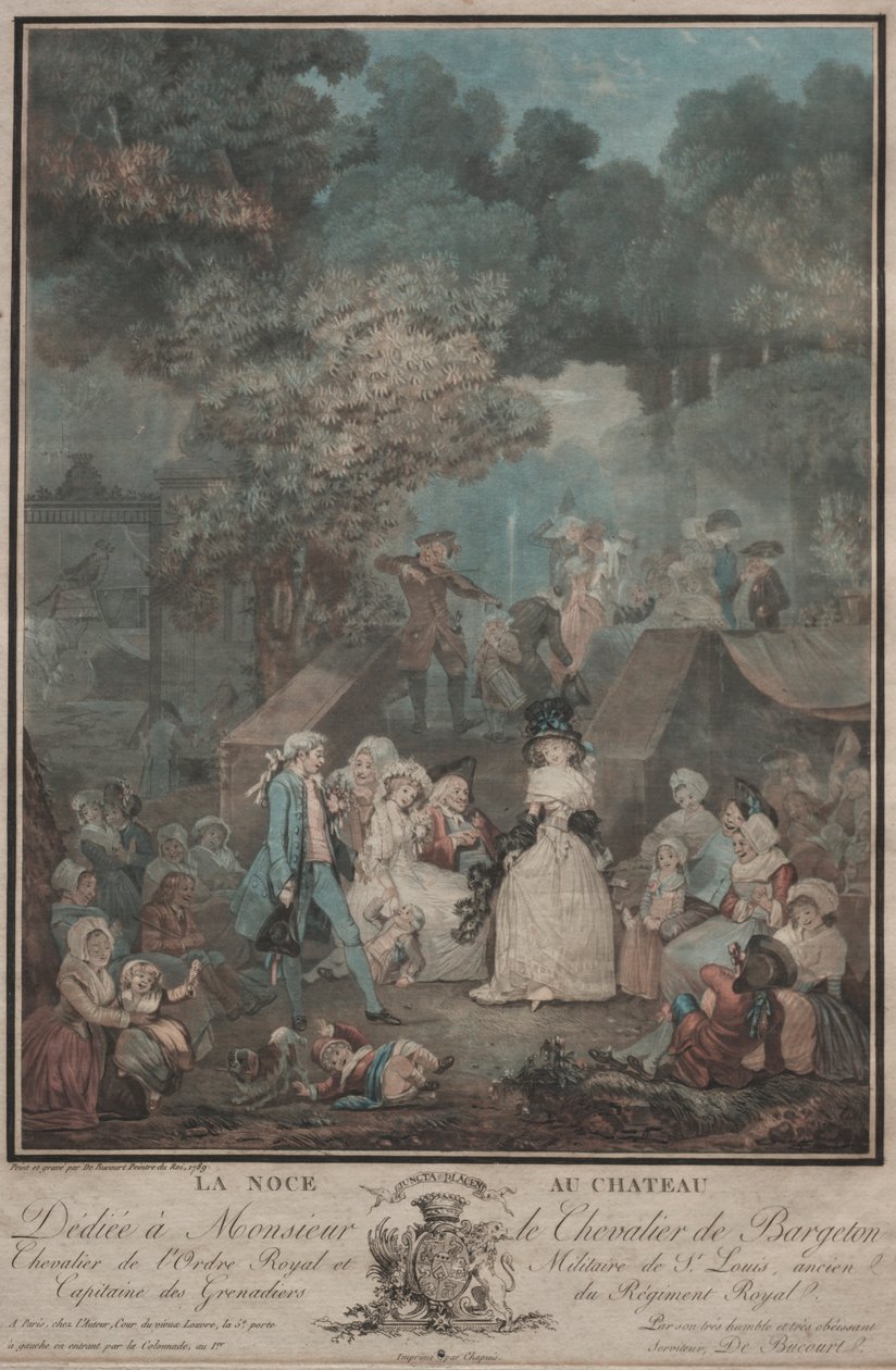 O casamento no castelo de Philibert Louis Debucourt