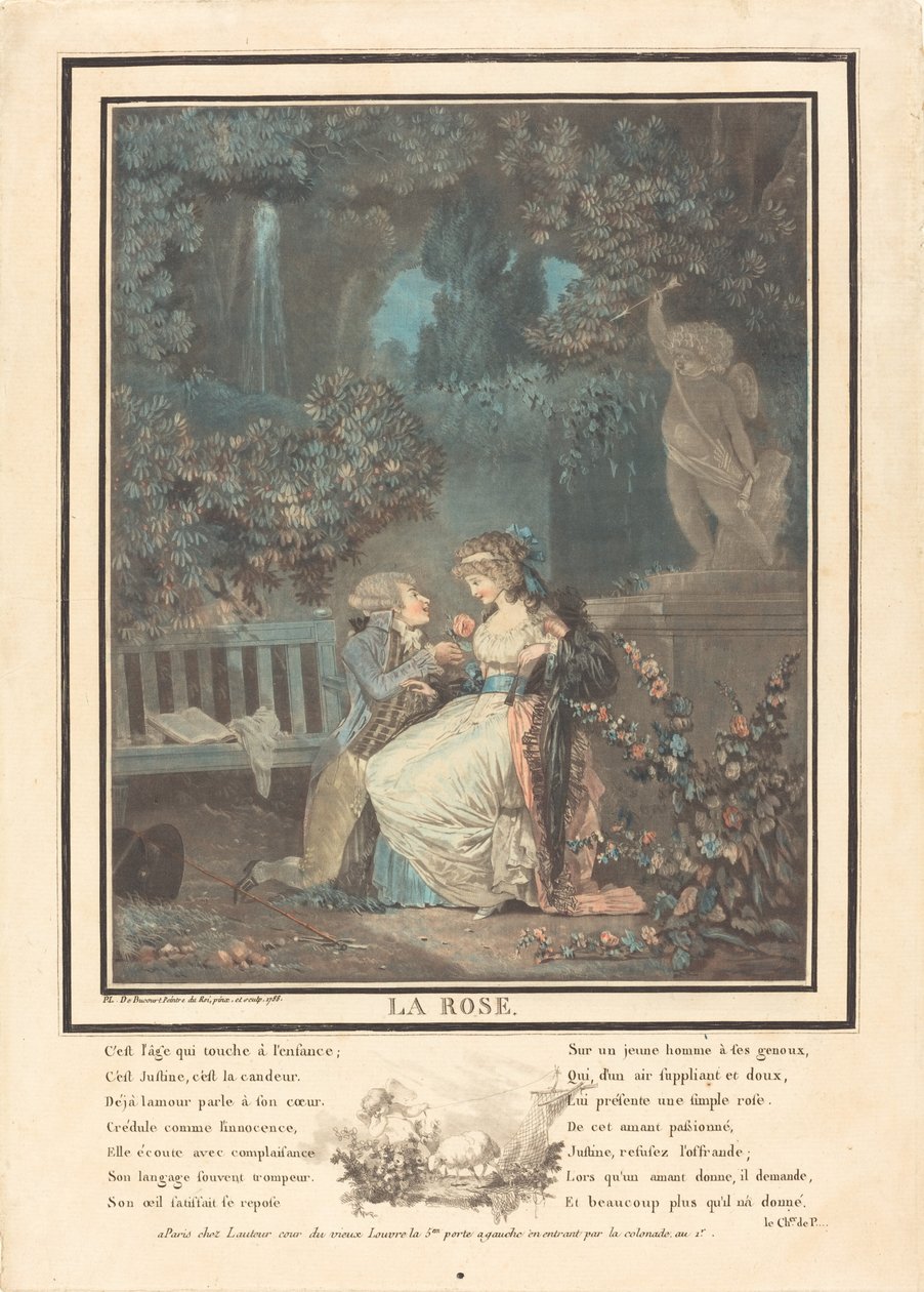 A Rosa de Philibert Louis Debucourt