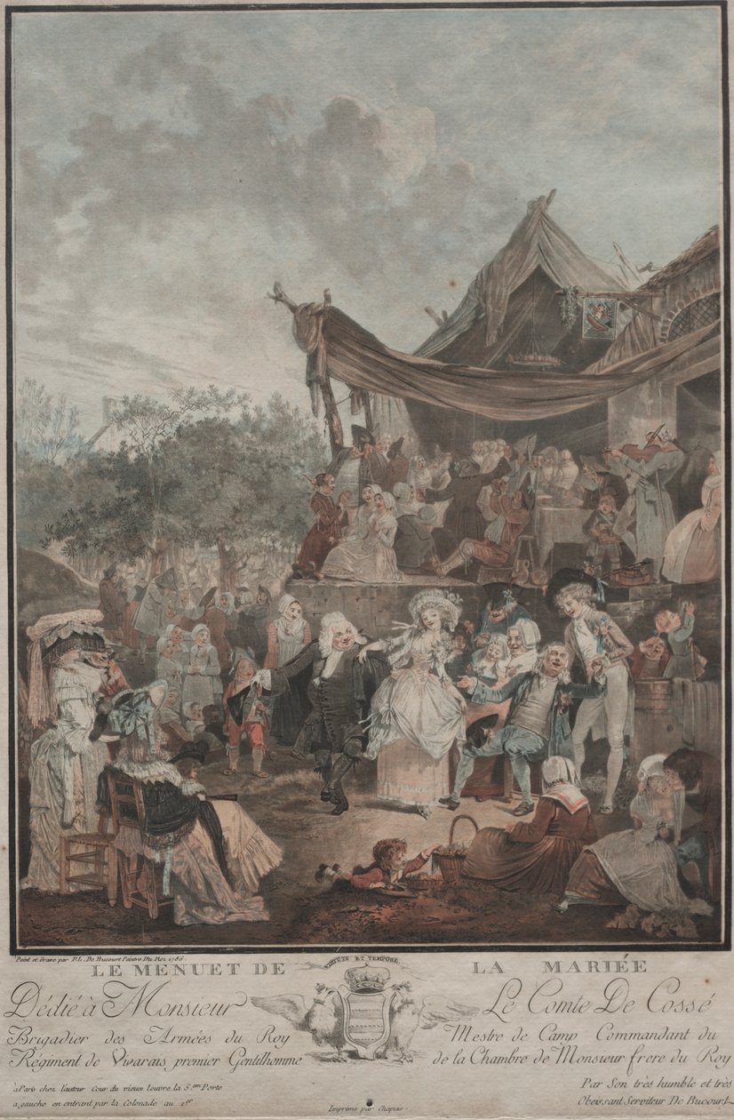 O Minueto da Noiva de Philibert Louis Debucourt