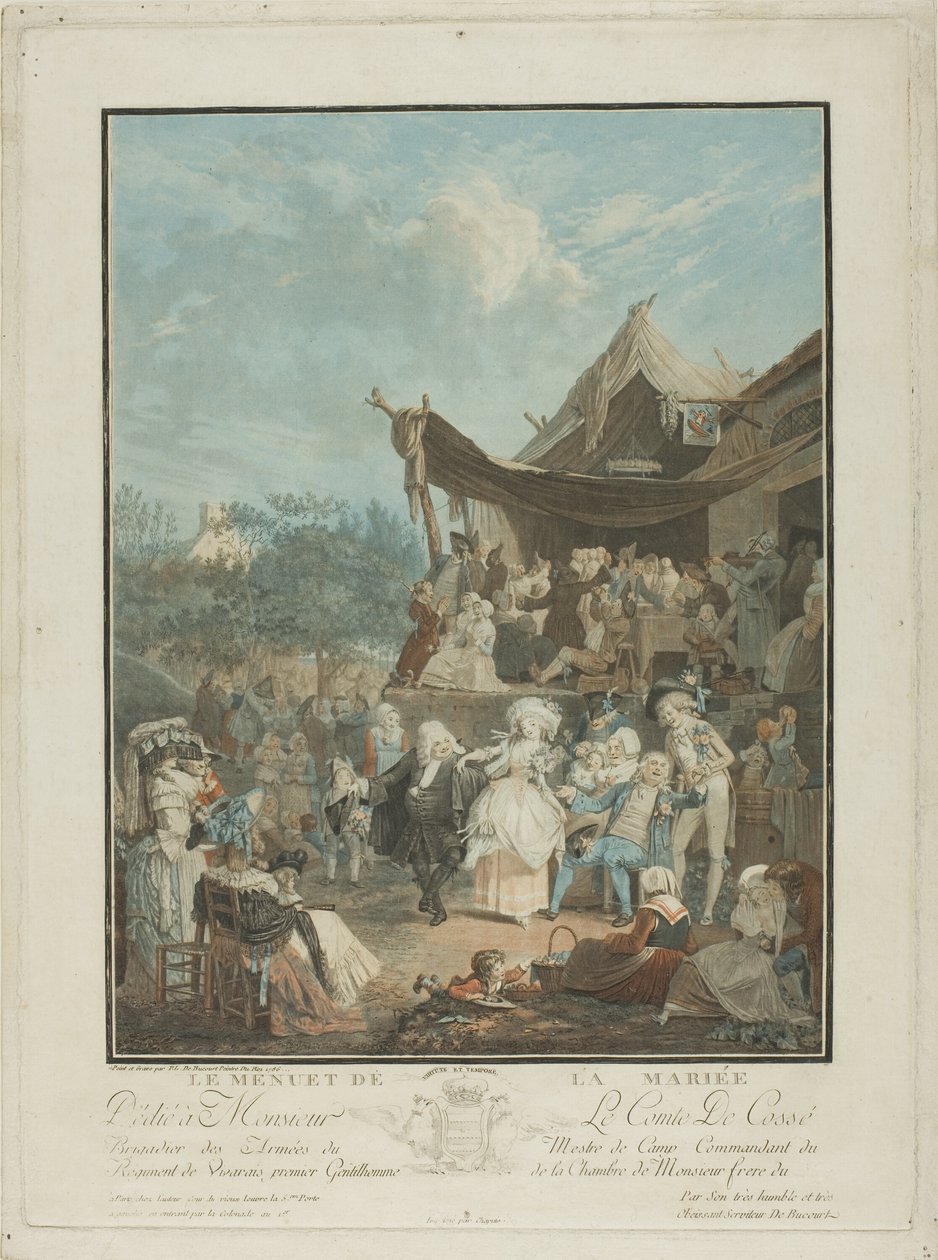 O Minueto da Noiva de Philibert Louis Debucourt