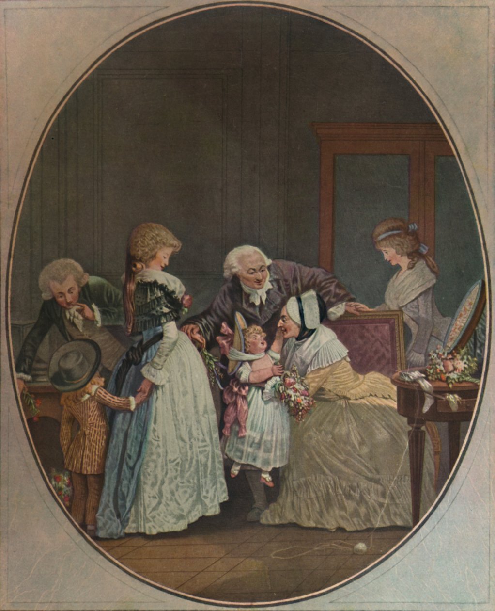 Les Bouquets, Ou A Festa Da GrandMaman, 1788, 1913 de Philibert Louis Debucourt