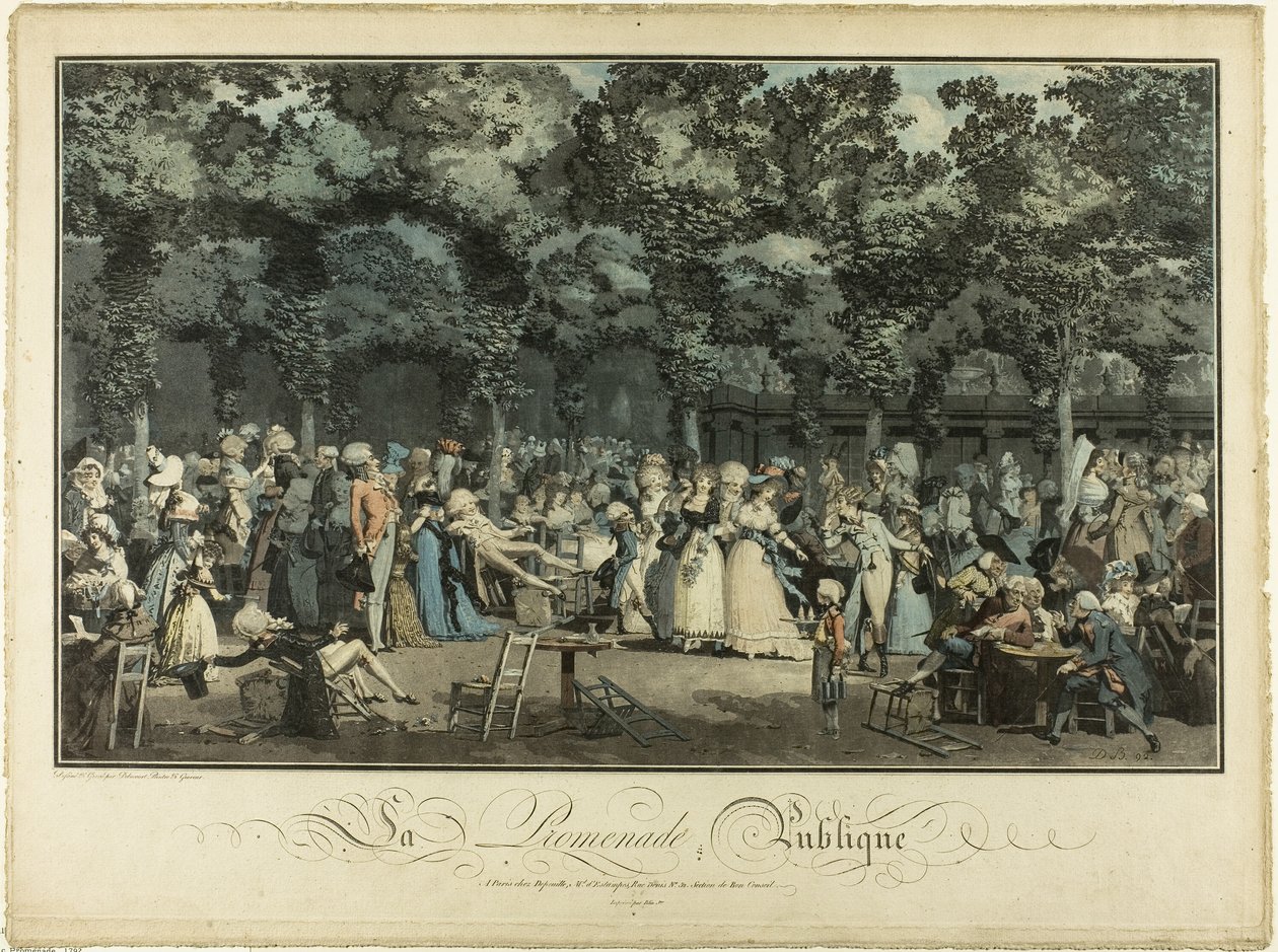 Passeio Público de Philibert Louis Debucourt