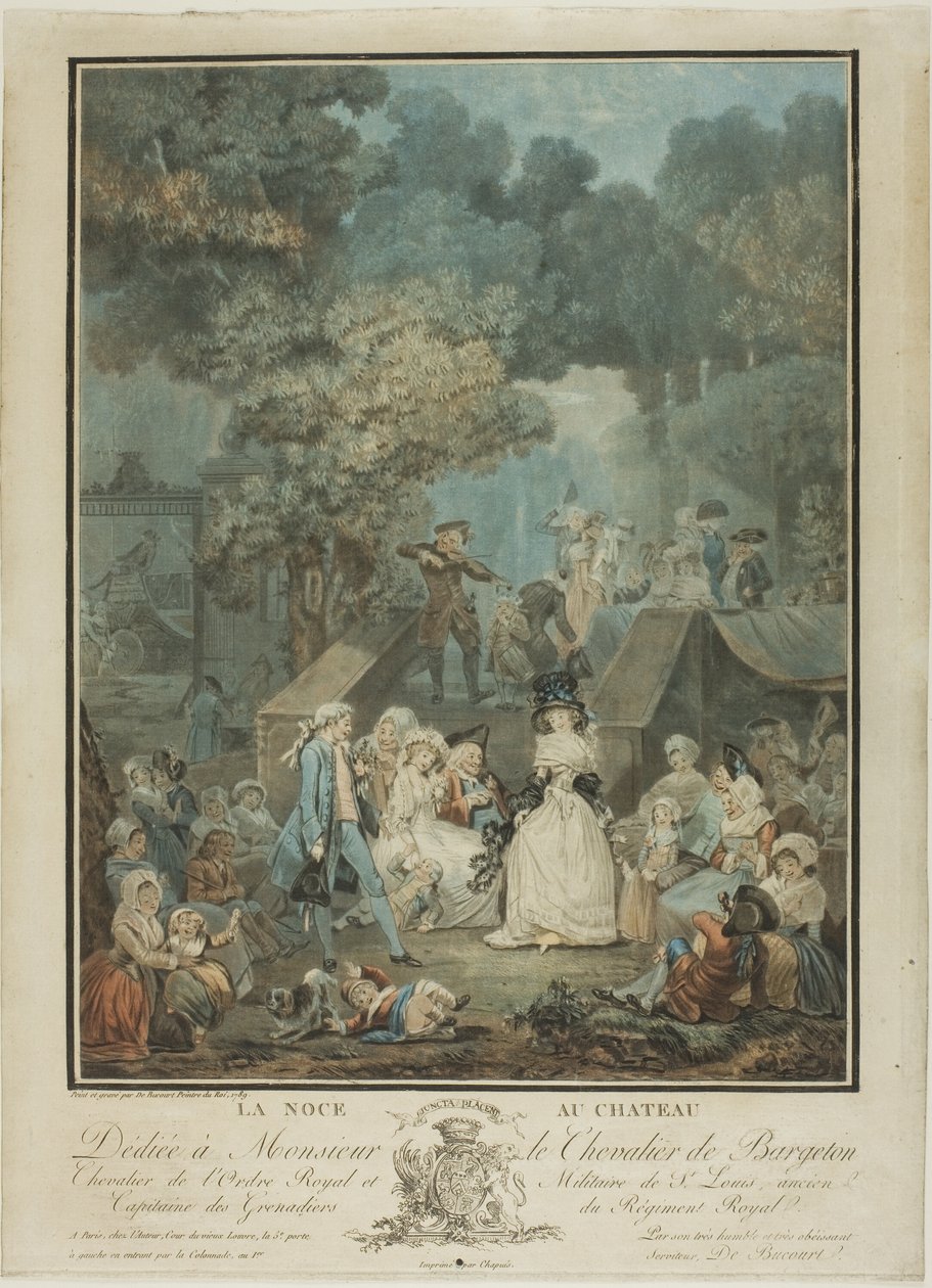 A noite no castelo de Philibert Louis Debucourt