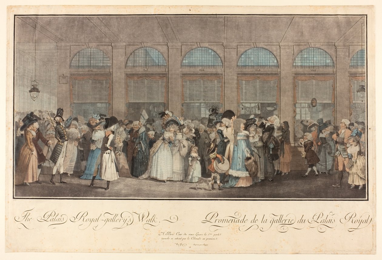 Passeio da Galeria do Palais Royal de Philibert Louis Debucourt