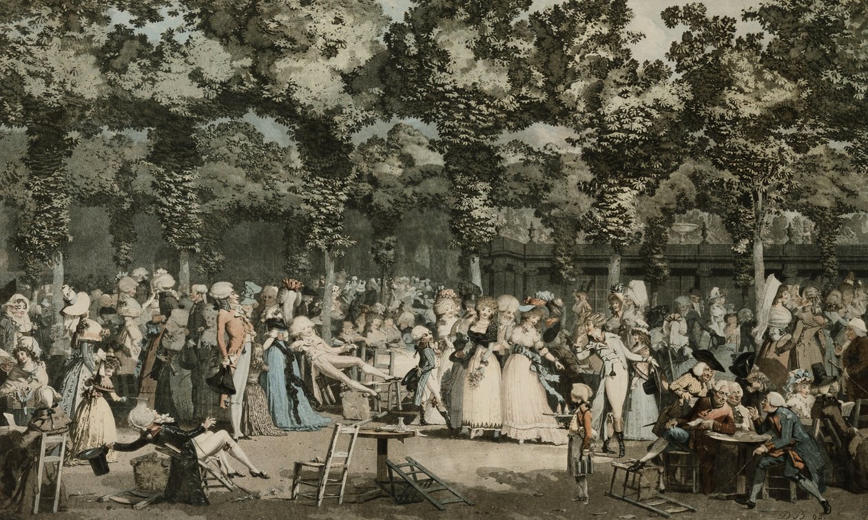 O passeio público; A caminhada pública, 1792 de Philibert Louis Debucourt