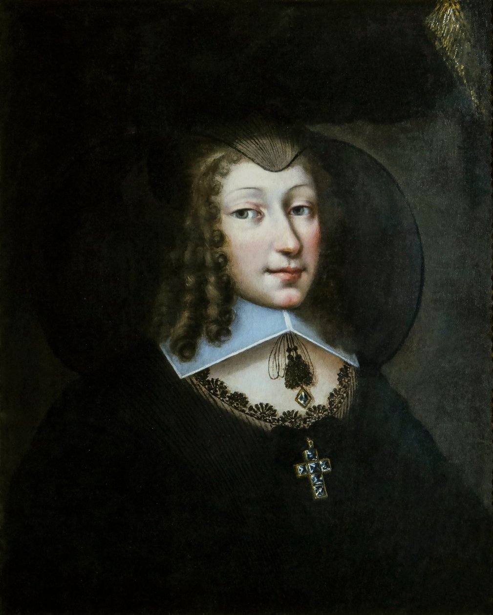 Christine Marie da França 1606-1663, Duquesa de Saboia em vestido de viúva, 1638-1640. de Philibert Torret