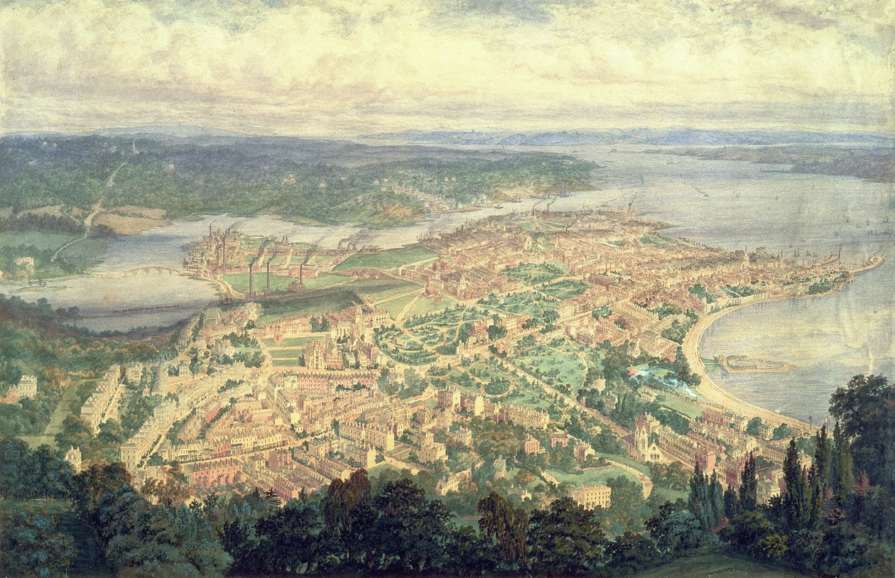 Southampton no ano de 1856 de Philip Brannon
