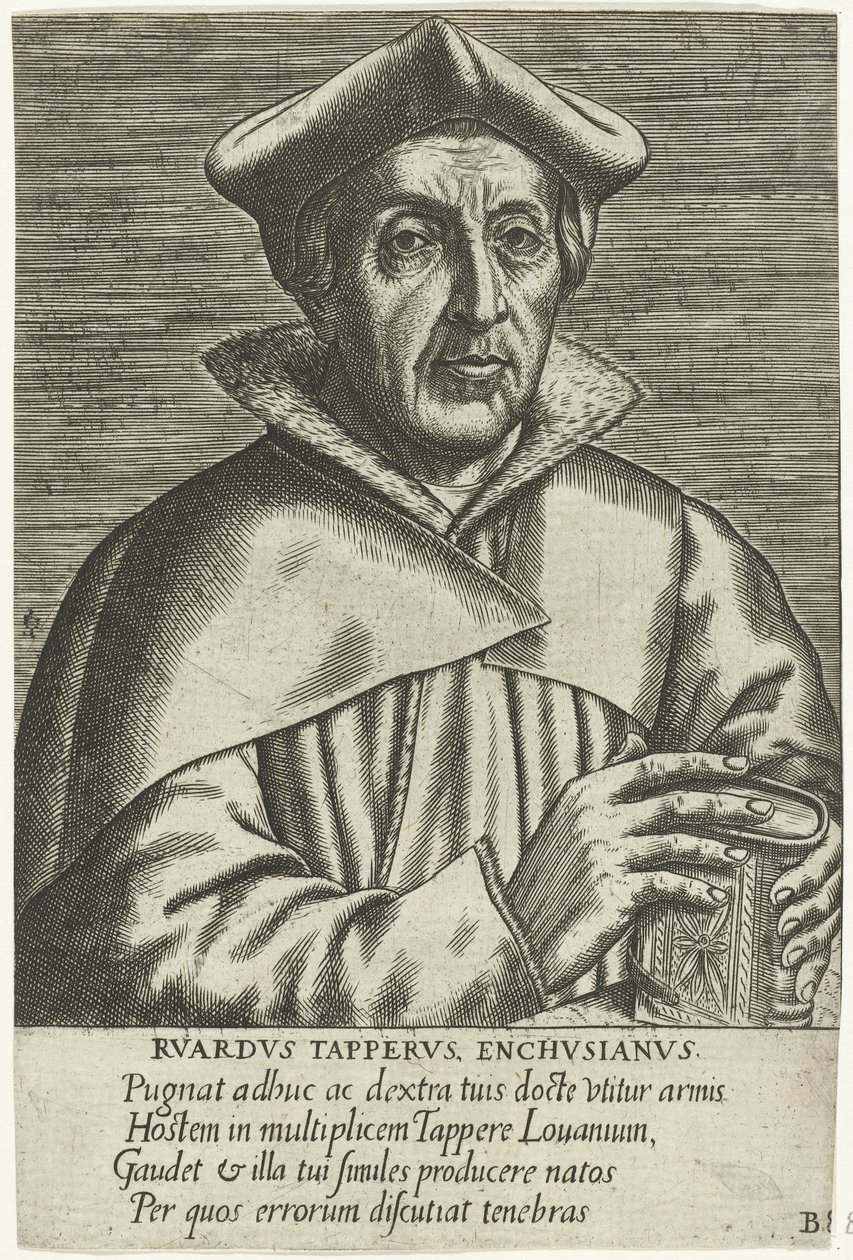 Retrato de Ruard Tapper de Philip Galle